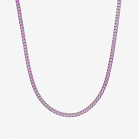 Mens Stainless Steel Curb Chain Necklace