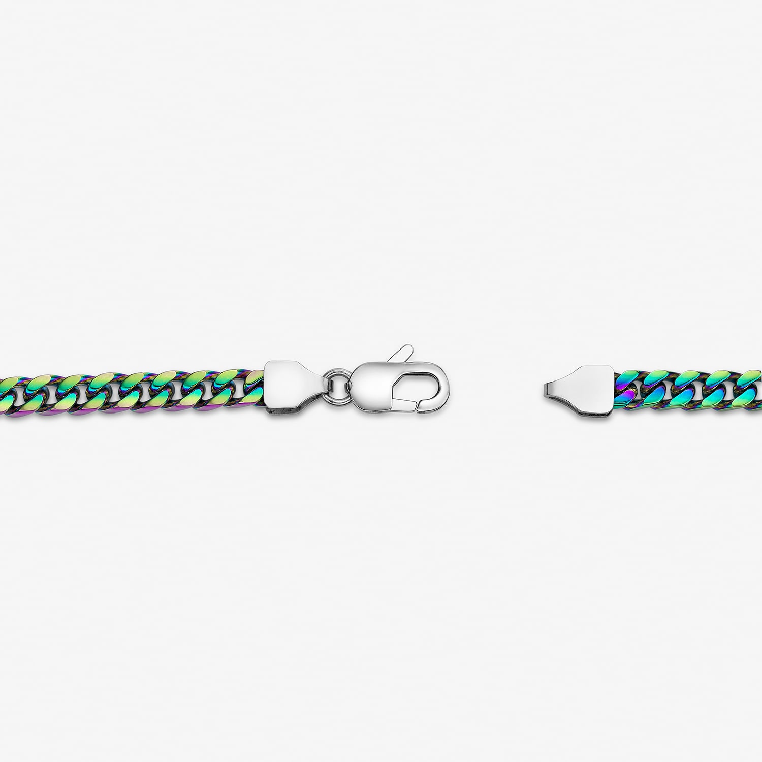 Mens Stainless Steel Curb Chain Necklace