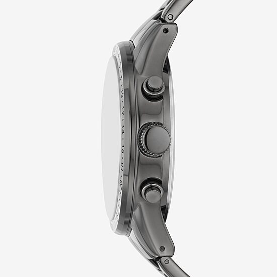 Relic By Fossil Mahoney Mens Multi-Function Gray Stainless Steel Strap Watch Zr15982