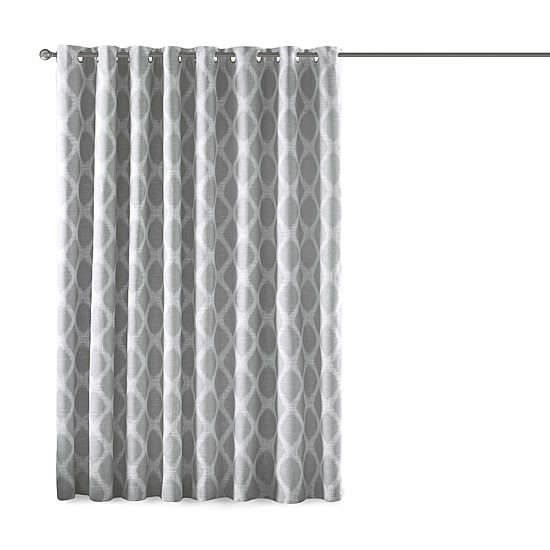 Madison Park Kagen 100"W X 84"L Energy Saving Blackout Grommet Top Single Patio Door Curtain