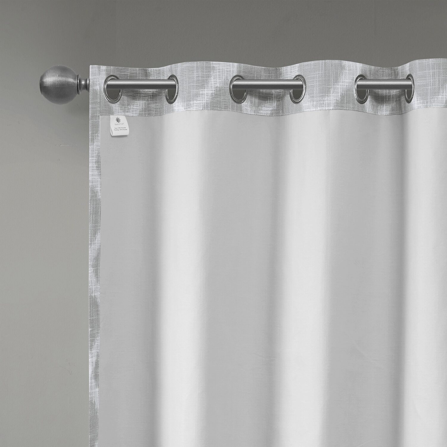 Madison Park Kagen 100"W X 84"L Energy Saving Blackout Grommet Top Single Patio Door Curtain