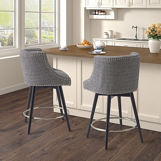 Madison Park Quarry Dining Room Collection Counter Height Upholstered Bar Stool