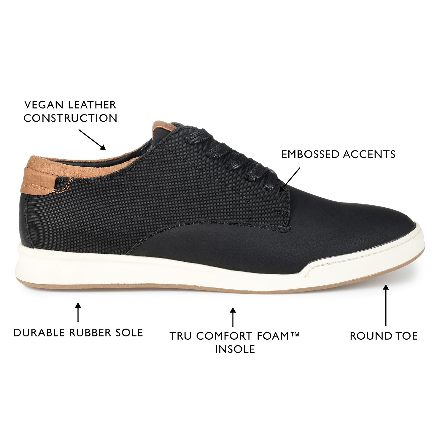 Vance Co Jc Aydon-Wd Mens Lace Up Shoe