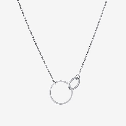 Silver Treasures Womens Sterling Silver Round 16 Inch Pendant Necklace, One Size