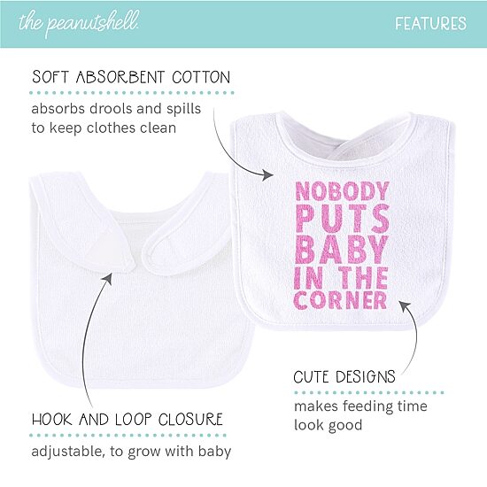 The Peanutshell Girls 10-pc. Bib