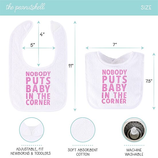 The Peanutshell Girls 10-pc. Bib