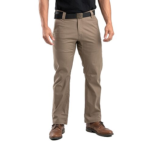 Berne Flex 180 Ripstop Short Mens Regular Fit Workwear Pant, 33 32, Beige