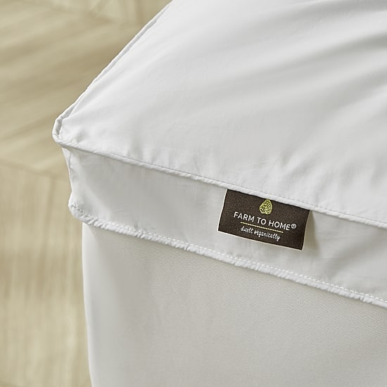 Farm To Home Organic Blended Cotton Down Alternative Mattress Pad