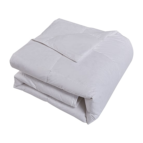 Farm To Home Organic Blended Cotton All Season White Feather And Down Comforter