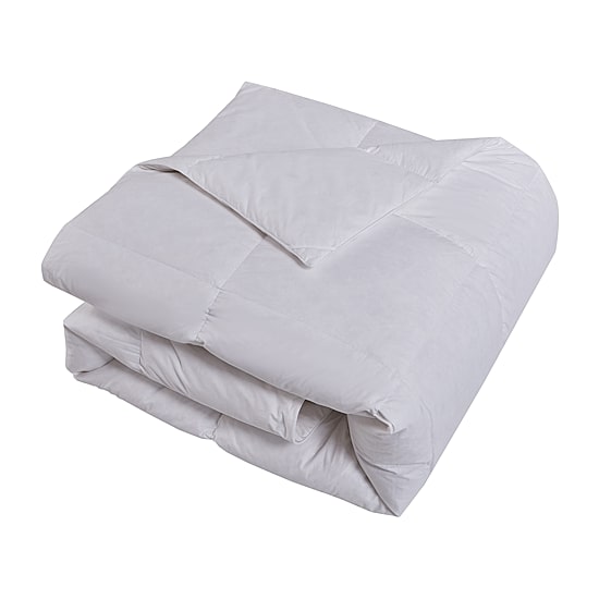 Farm To Home Organic Blended Cotton White Feather And Down Comforter - Medium Warmth