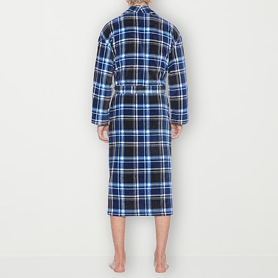 Residence Mens Big Fleece Long Sleeve Long Length Robe