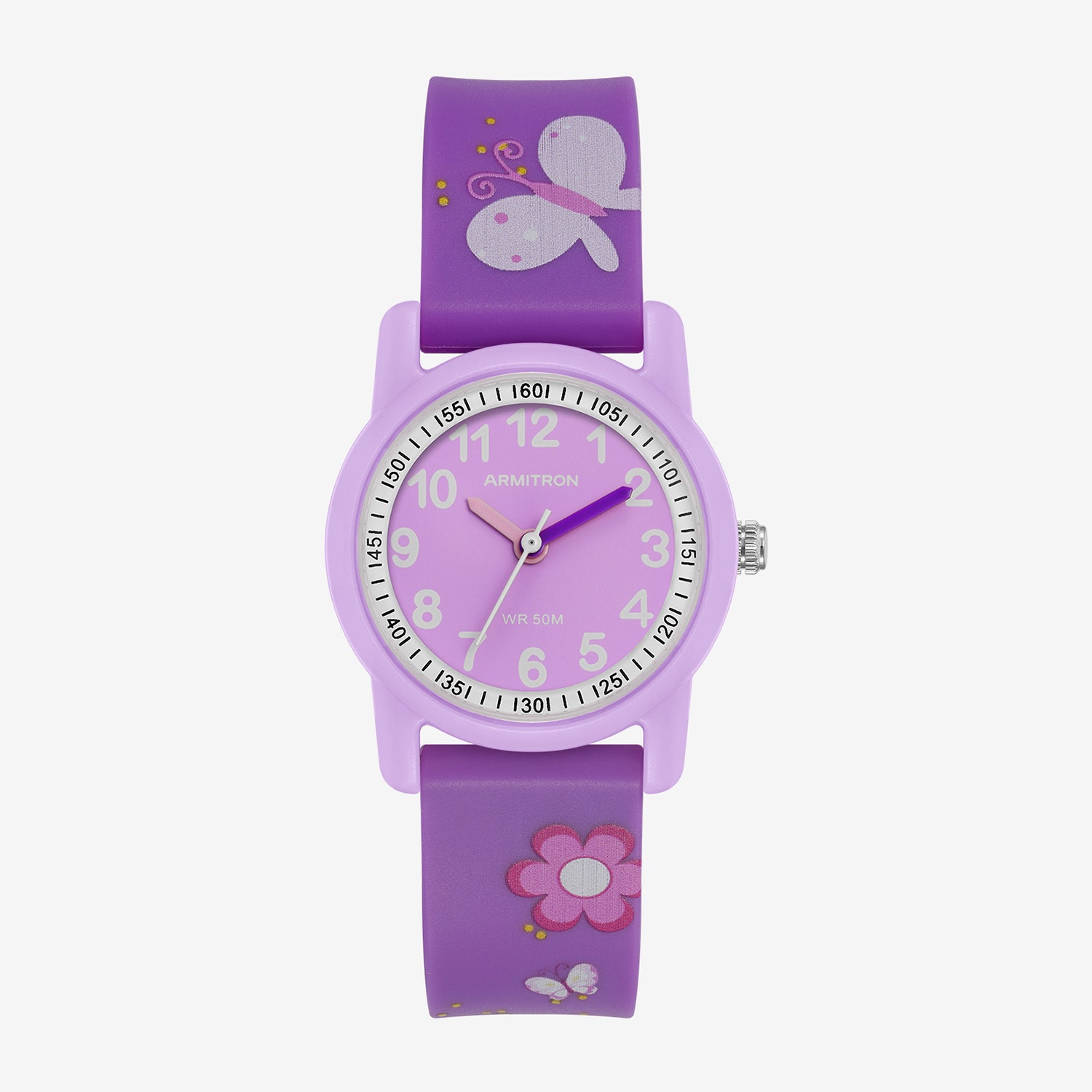 Armitron Girls Purple Strap Watch 27-1004lpr
