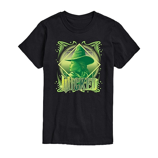 Movie Elphaba Tee Womens Juniors Crew Neck Short Sleeve Regular Fit Wicked Graphic T-Shirt