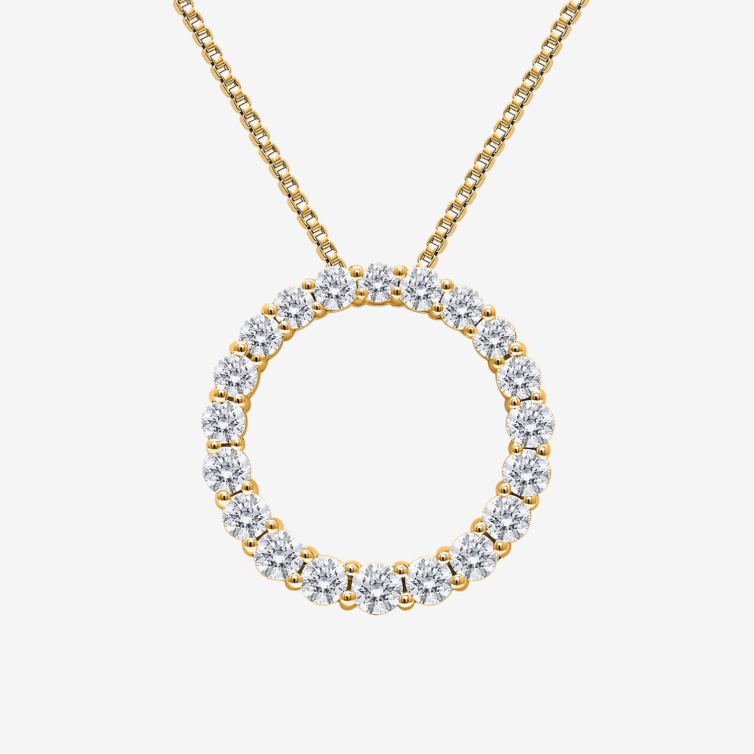 (I / I1) Womens 1 CT. T.W. Lab Grown White Diamond 10K Gold Heart 18 Inch Pendant Necklace