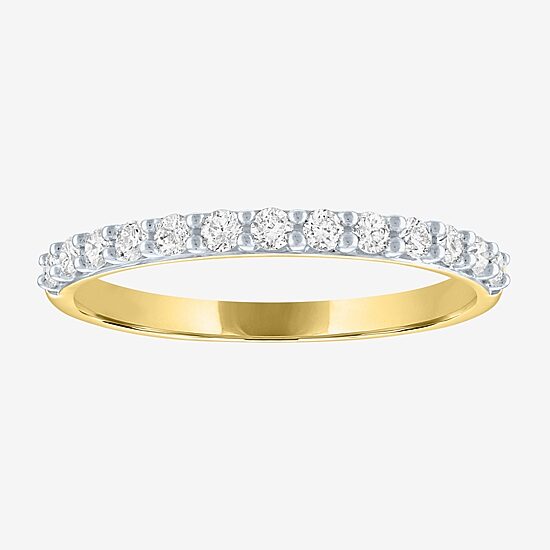 Diamond Addiction (G-H / I1-I2) Womens 1/3 CT. T.W. Lab Grown White Diamond 10K Gold Ring Set
