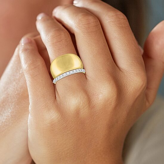 Diamond Addiction (G-H / I1-I2) Womens 1/3 CT. T.W. Lab Grown White Diamond 10K Gold Ring Set