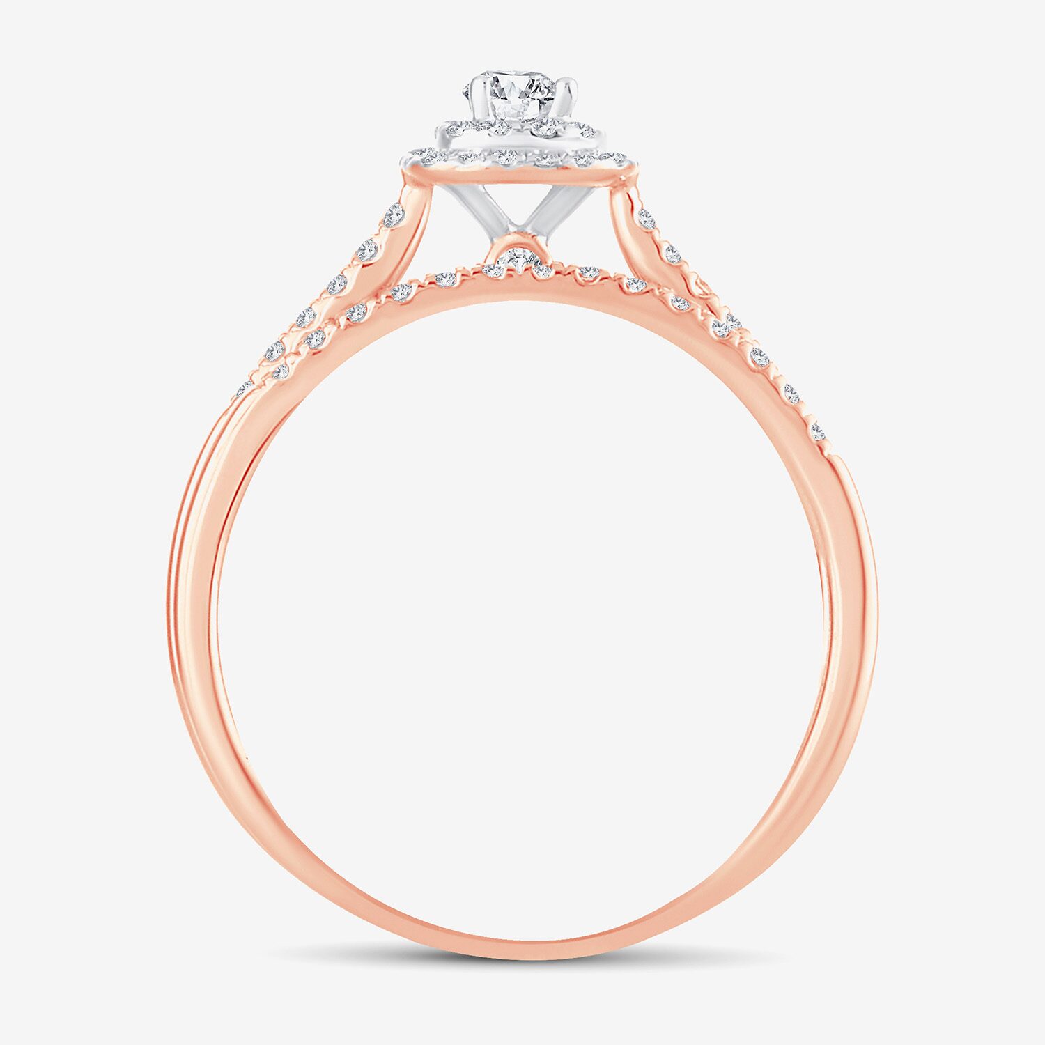H-I / Si1-Si2) Womens CT. T.W. Lab Grown White Diamond 10K or 14K Gold Cushion Side Stone Halo Bridal Set