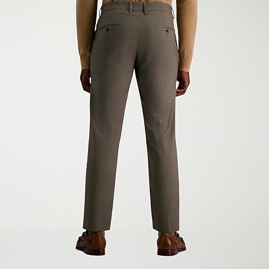 Haggar JMH Tailored Prominent Twill Mens Stretch Fabric Modern Fit Flat Front Suit Pant