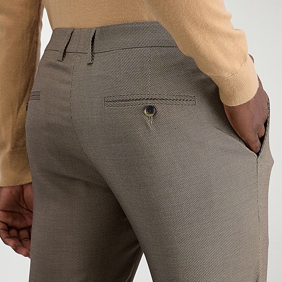 Haggar JMH Tailored Prominent Twill Mens Stretch Fabric Modern Fit Flat Front Suit Pant