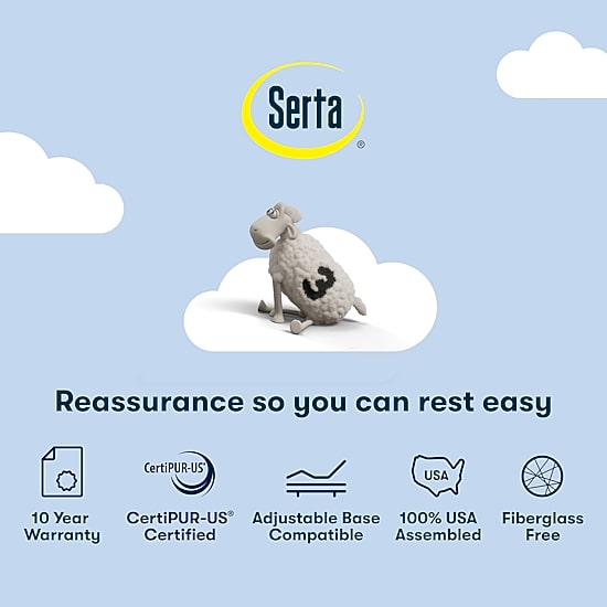 Serta Classic 12" Gel Memory Foam Firm Tight Top - Mattress in a Box
