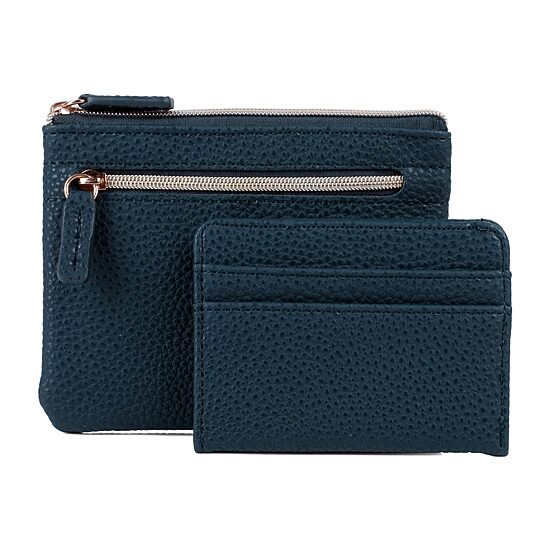 Julia Buxton Large Id Coin Card Case Womens RFID Blocking Wallet