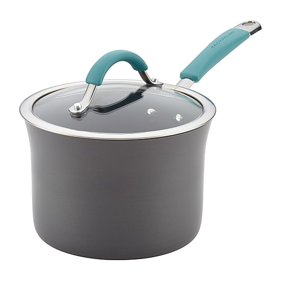 Rachael Ray 3 Qt Hard Anodized 2-pc. Sauce Pan