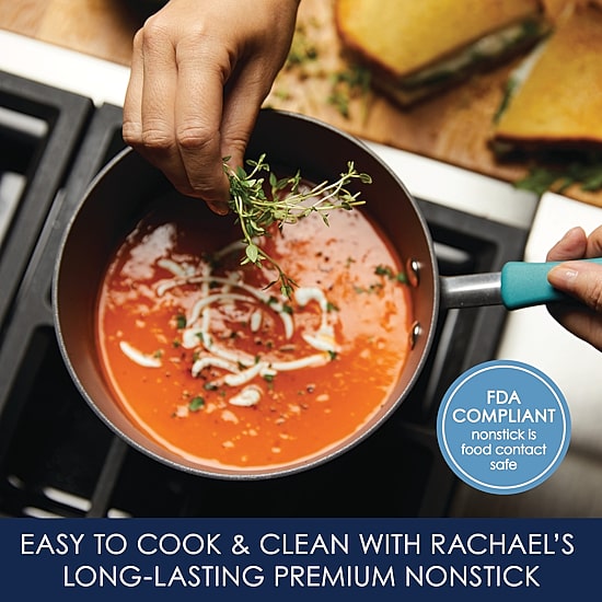 Rachael Ray 3 Qt Hard Anodized 2-pc. Sauce Pan
