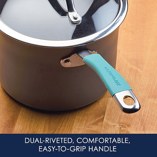 Rachael Ray 3 Qt Hard Anodized 2-pc. Sauce Pan
