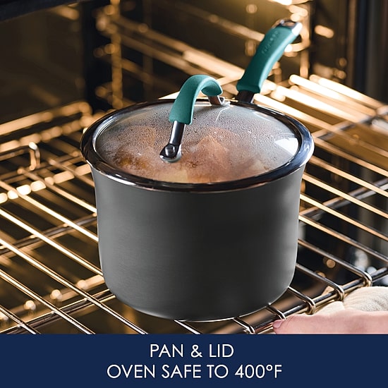 Rachael Ray 3 Qt Hard Anodized 2-pc. Sauce Pan