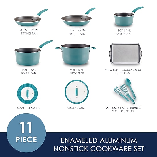 Rachael Ray Cook + Create 11-pc. Non-Stick Cookware Set