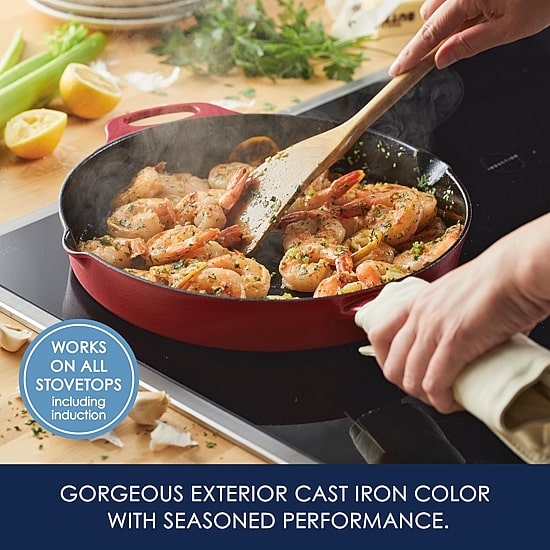 Rachael Ray NITRO Cast Iron 12" Skillet