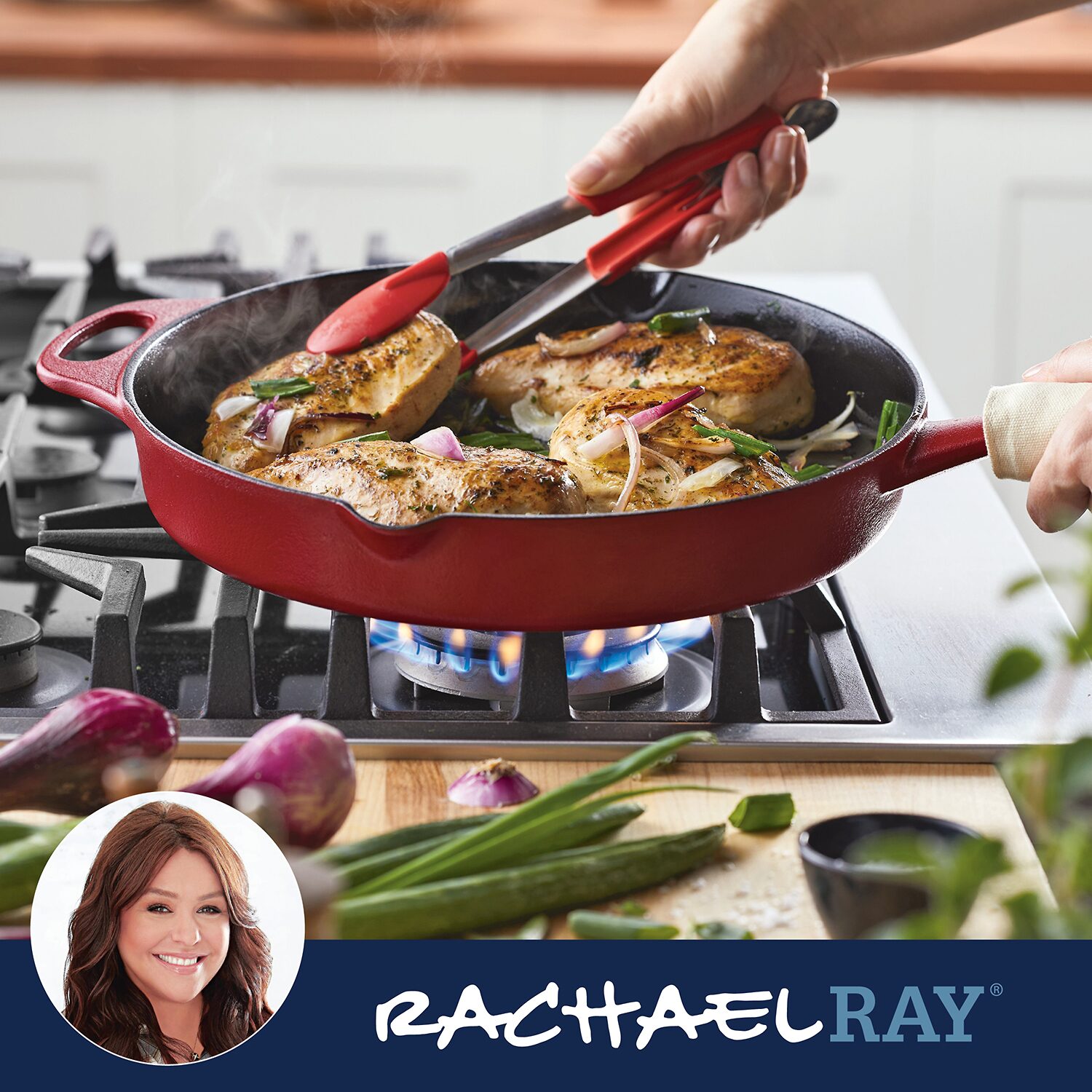 Rachael Ray NITRO Cast Iron 12" Skillet