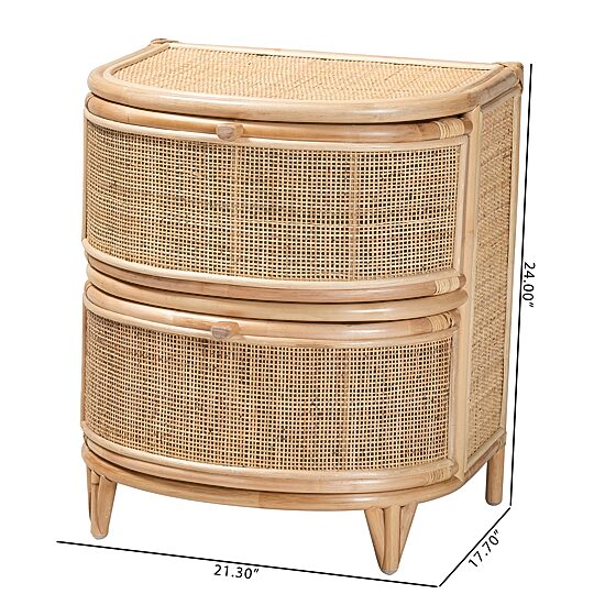 Oleta 2-Drawer Nightstand