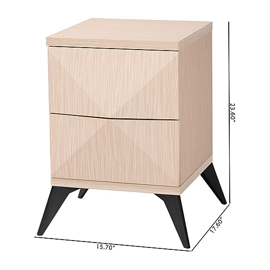 Draper 2-Drawer Nightstand