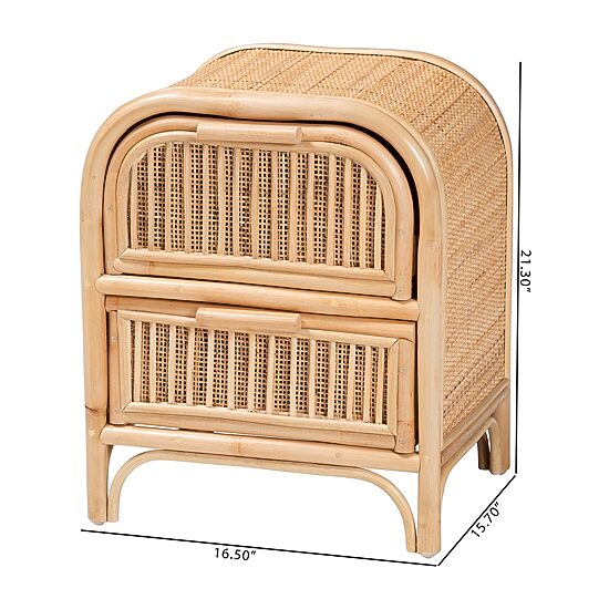 Adrika 2-Drawer Nightstand