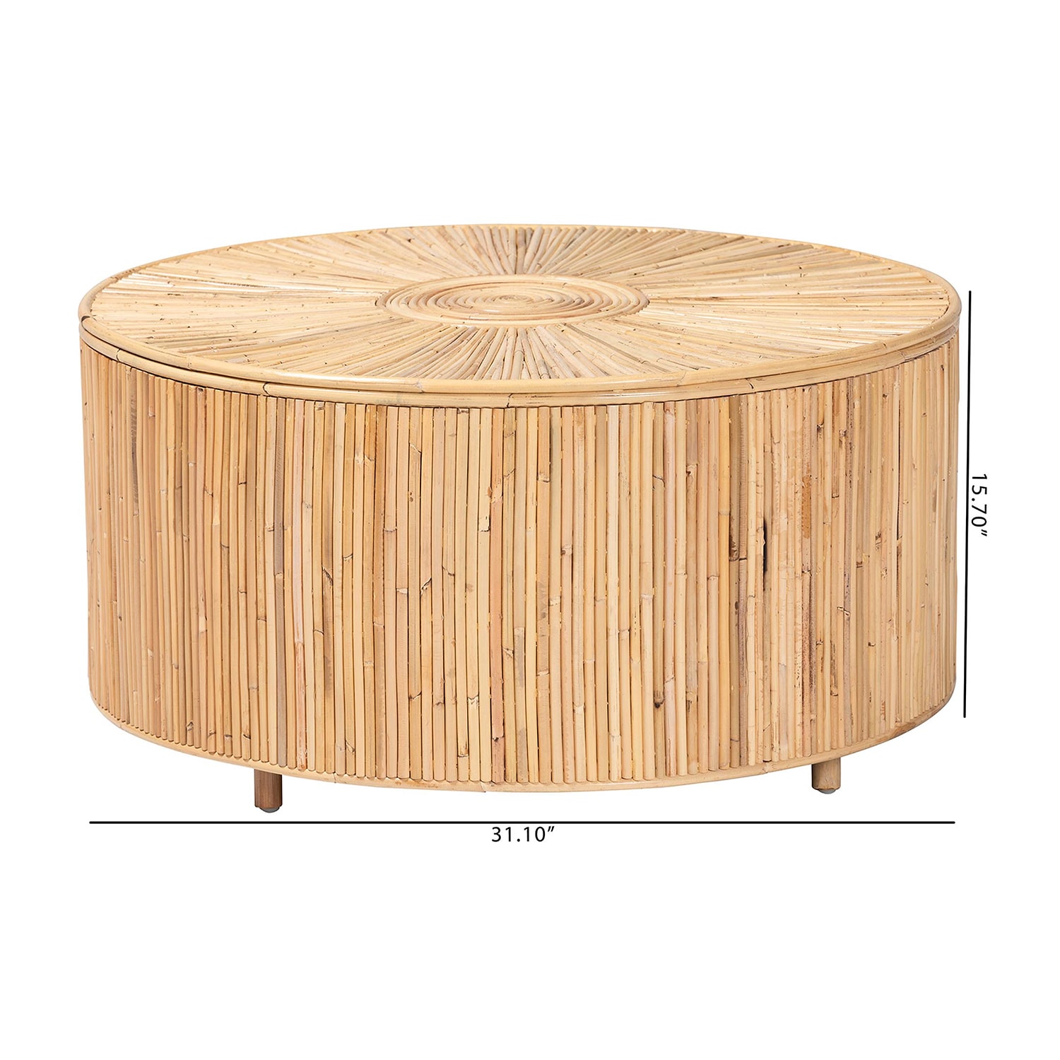 Miami Rattan Coffee Table