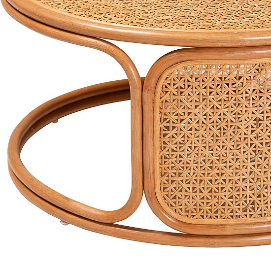 Eldon Rattan Coffee Table