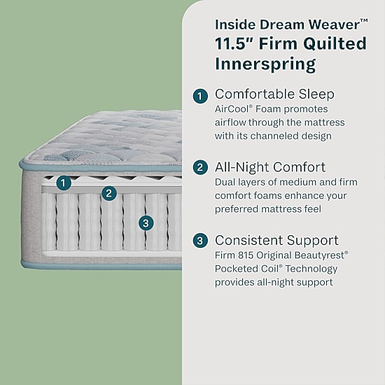 BeautySleep Dream Weaver 11.5" Firm Tight Top - Mattress Only