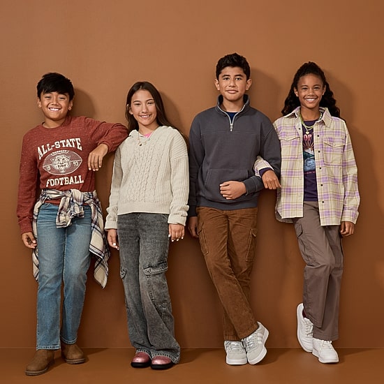 Thereabouts Little & Big Kid Girls Cargo Wide Leg Jean