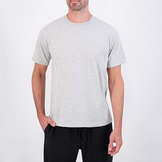 Hanes Mens Crew Neck Short Sleeve 2-pc. Pajama Set