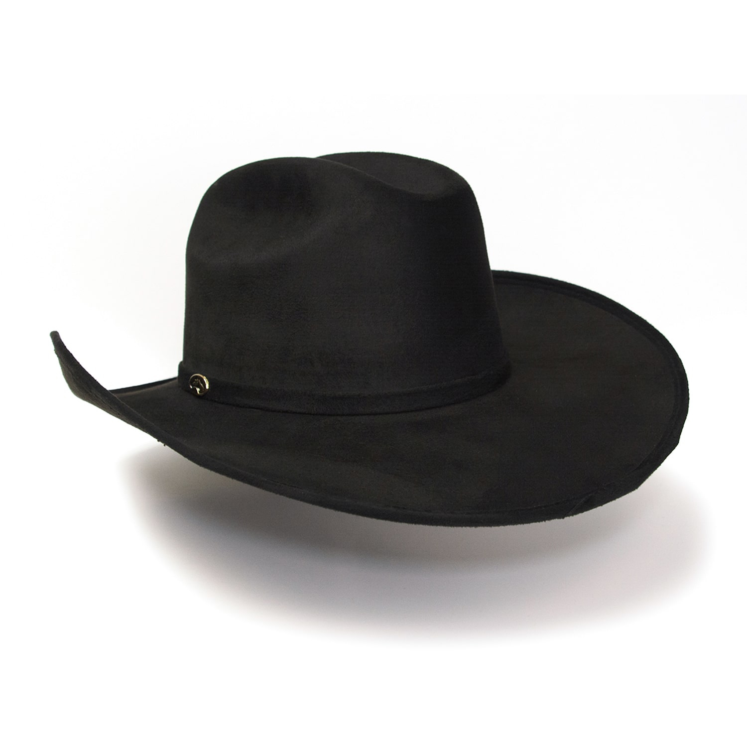 Western Express Suede Finish Cattleman Horse Head Accent Mens Cowboy Hat