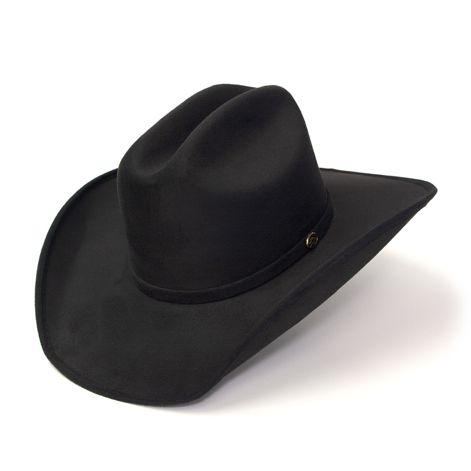 Western Express Suede Finish Cattleman Horse Head Accent Mens Cowboy Hat