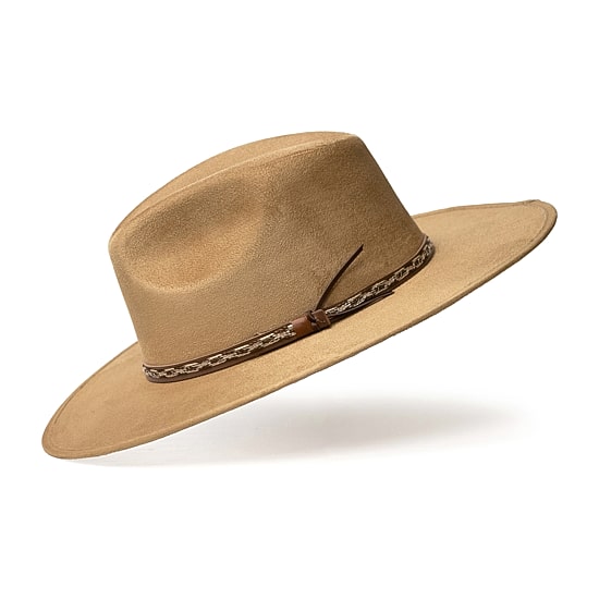 Western Express Pinch Front Flat Brim Fashion Mens Cowboy Hat