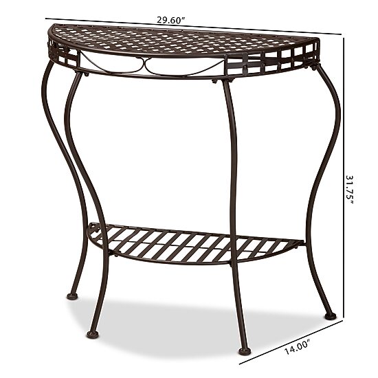 Laraine Metal Console Table