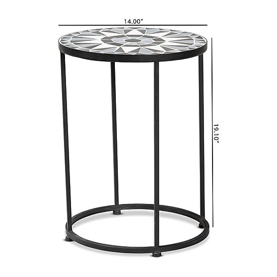 Kaden Glass Side Table