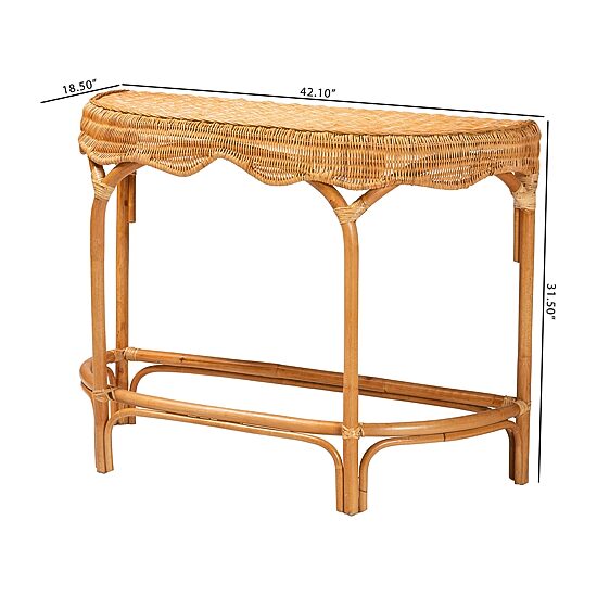 Wakana Rattan Console Table