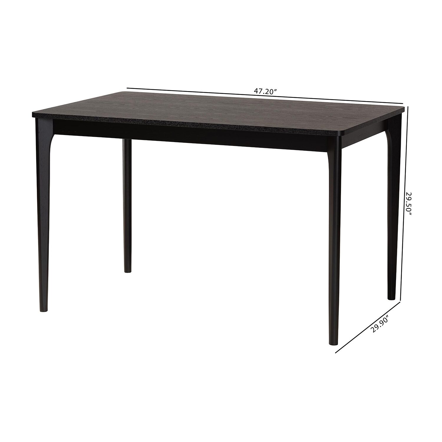Sherwin Rectangular Wood-Top Dining Table