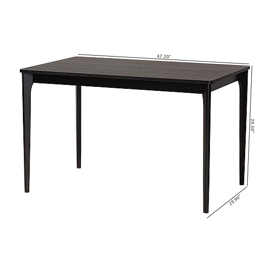 Sherwin Rectangular Wood-Top Dining Table