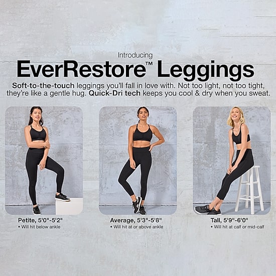Xersion EverRestore Womens High Rise 7/8 Ankle Legging