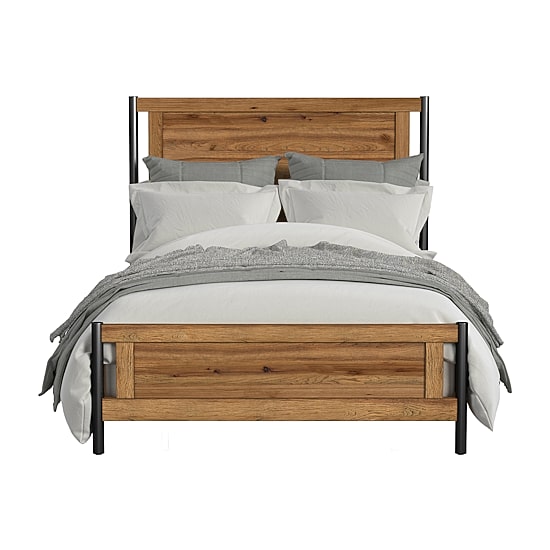 Norcross Queen Panel Bed in Hickory